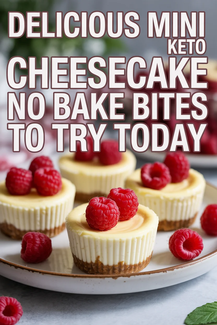 Delicious Mini Keto Cheesecake No Bake Bites to Try Today