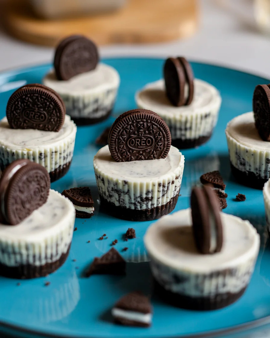 no bake mini oreo cheesecake