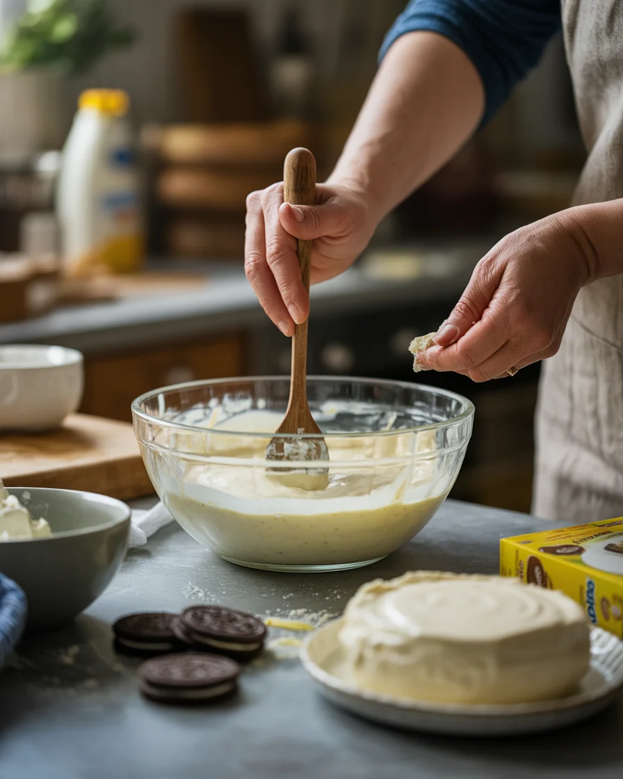 no bake mini oreo cheesecake