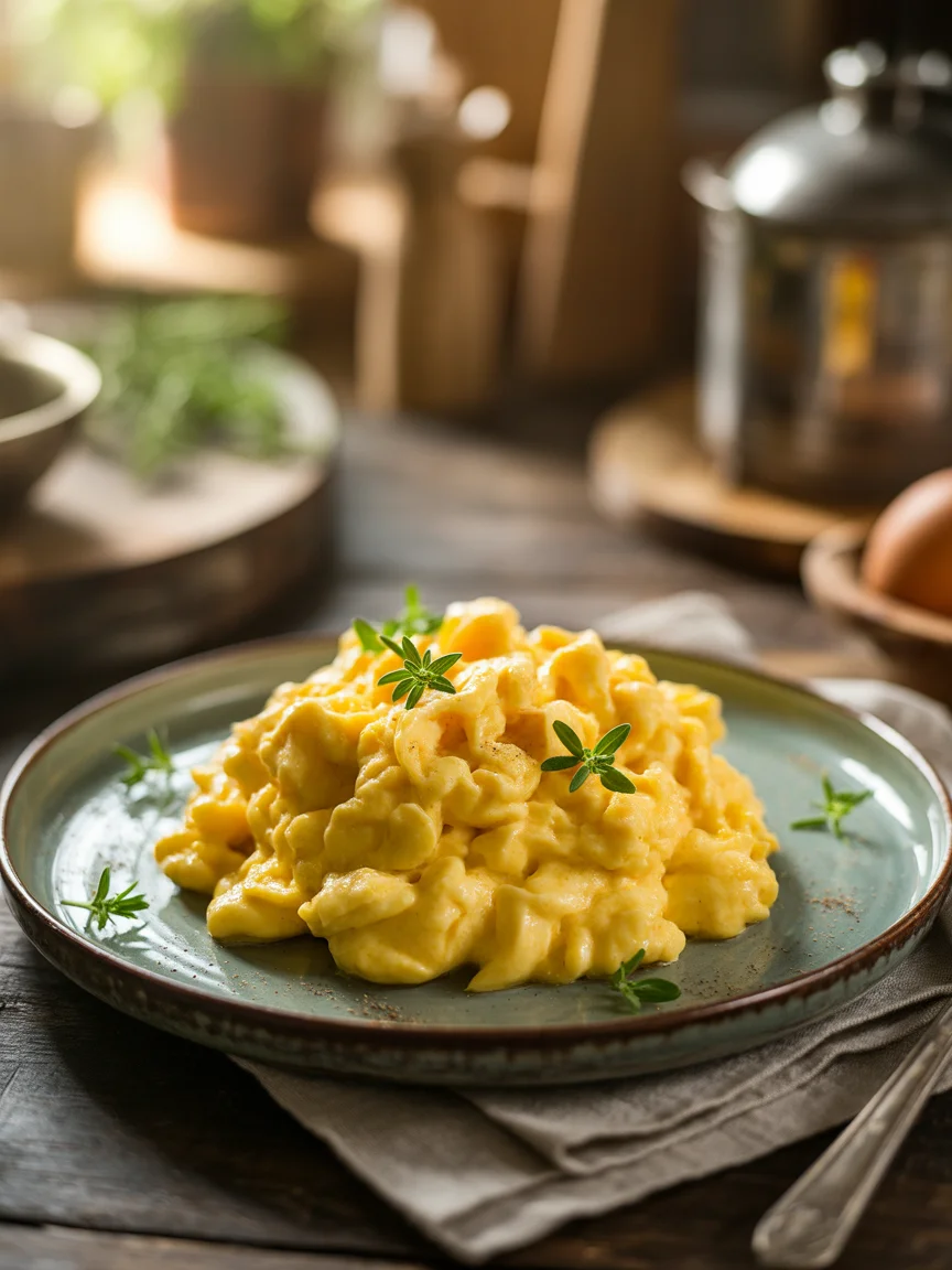 cheesy scrambled eggs