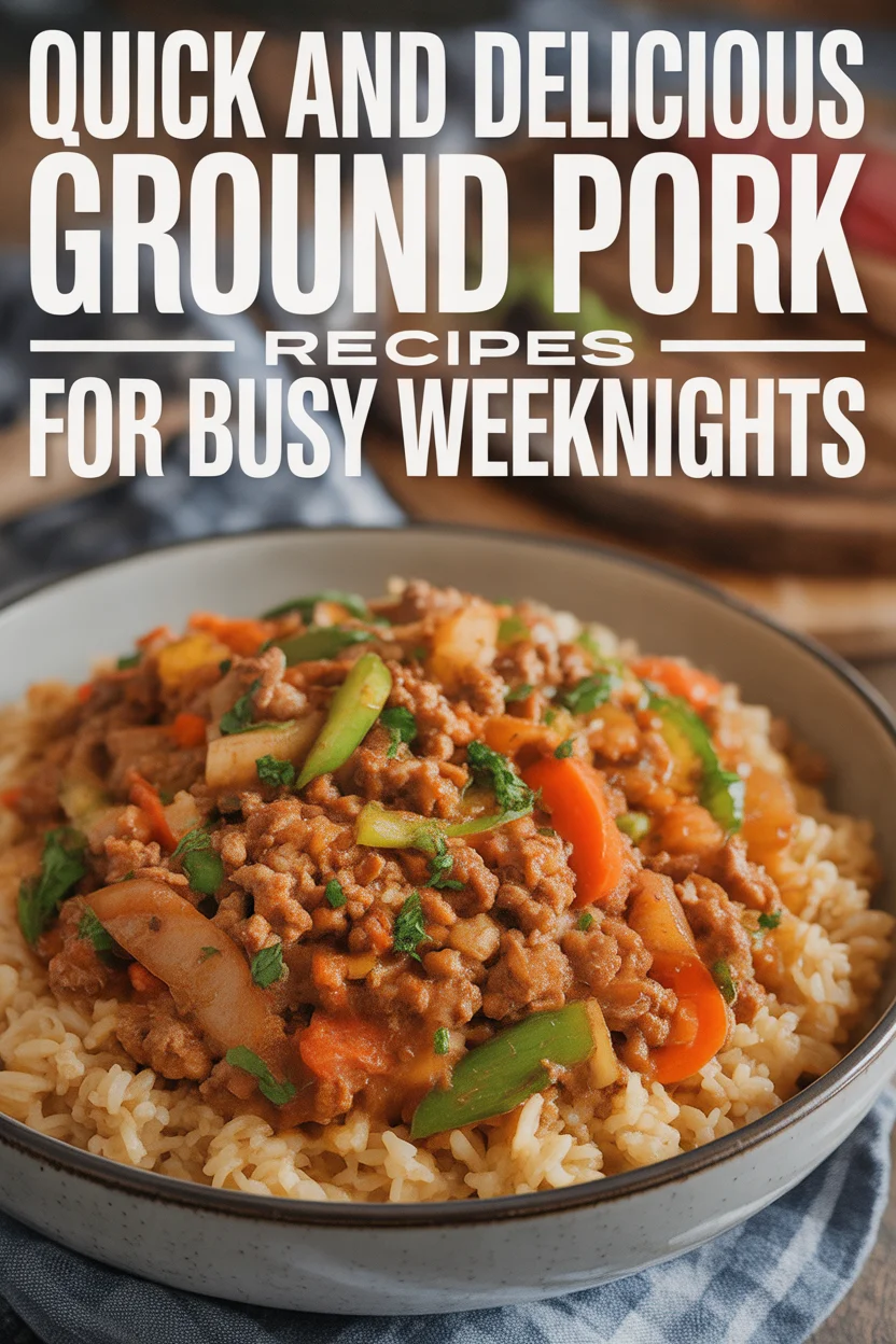 Quick and Delicious Ground Pork Recipes for Busy Weeknights