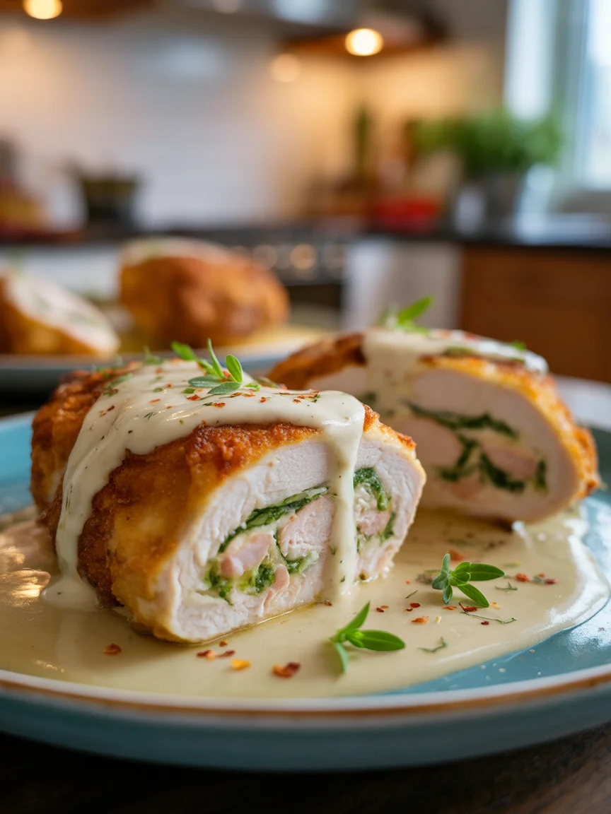 keto chicken cordon bleu