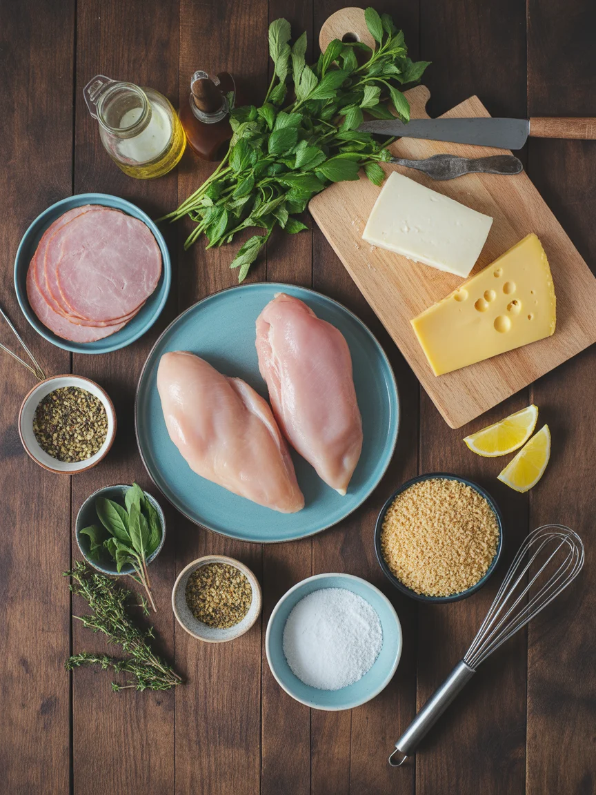 keto chicken cordon bleu