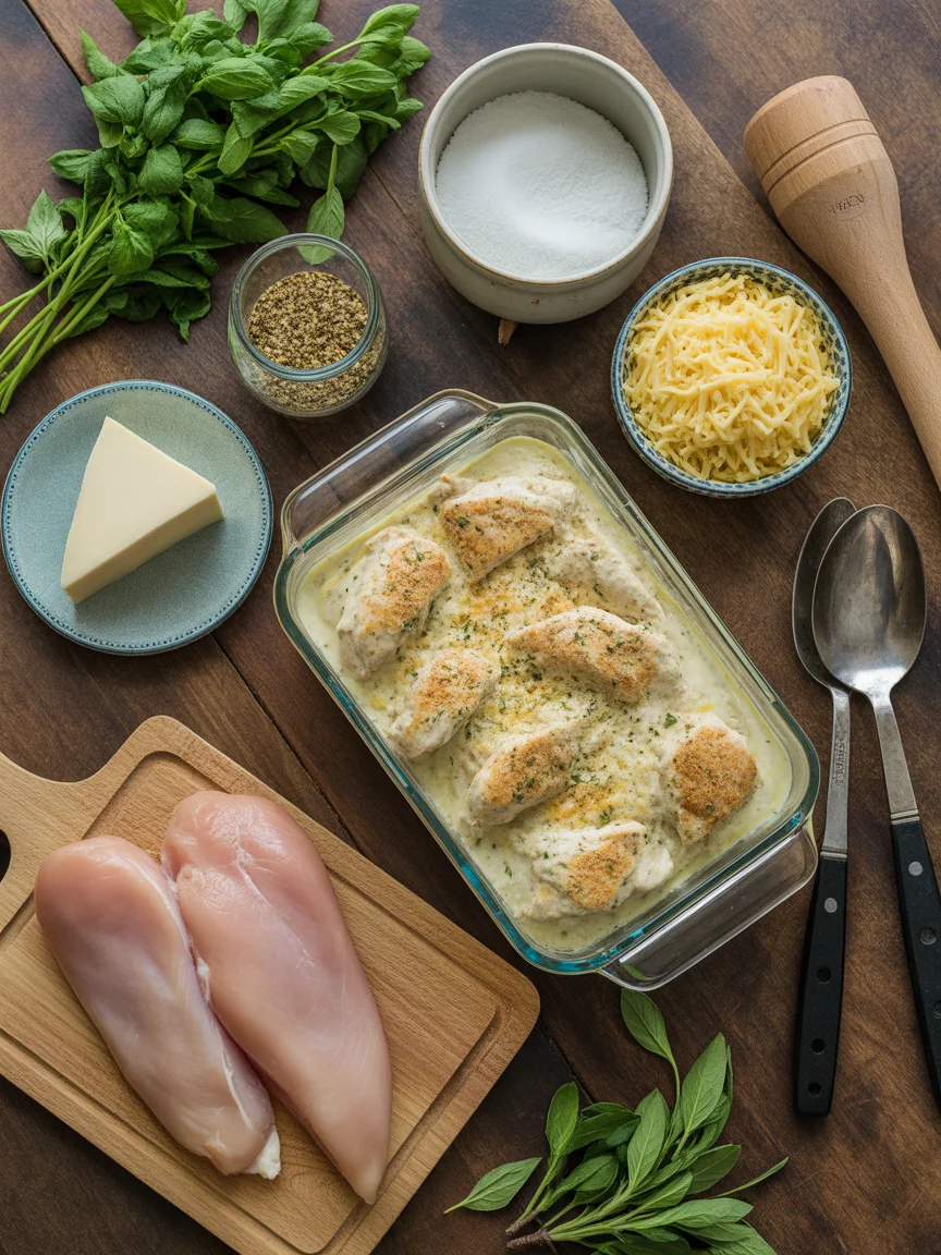 Easy Keto Chicken Alfredo Casserole for a Cozy Dinner Night