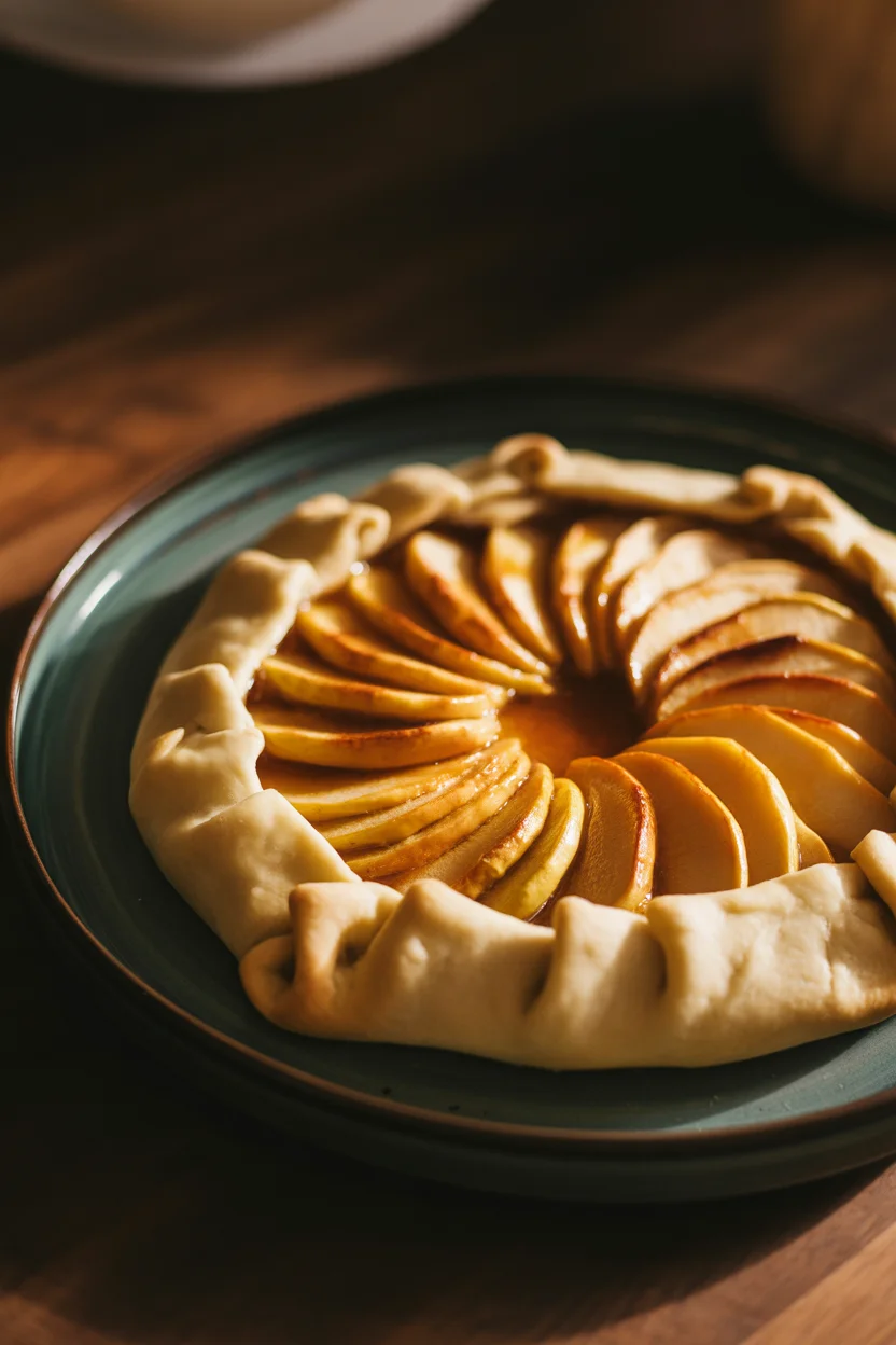 Savory Apple & Cheddar Galette with a Whole Wheat Crust Delight