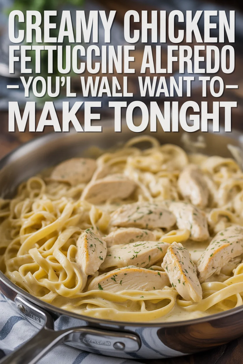 Creamy Chicken Fettuccine Alfredo You’ll Want to Make Tonight