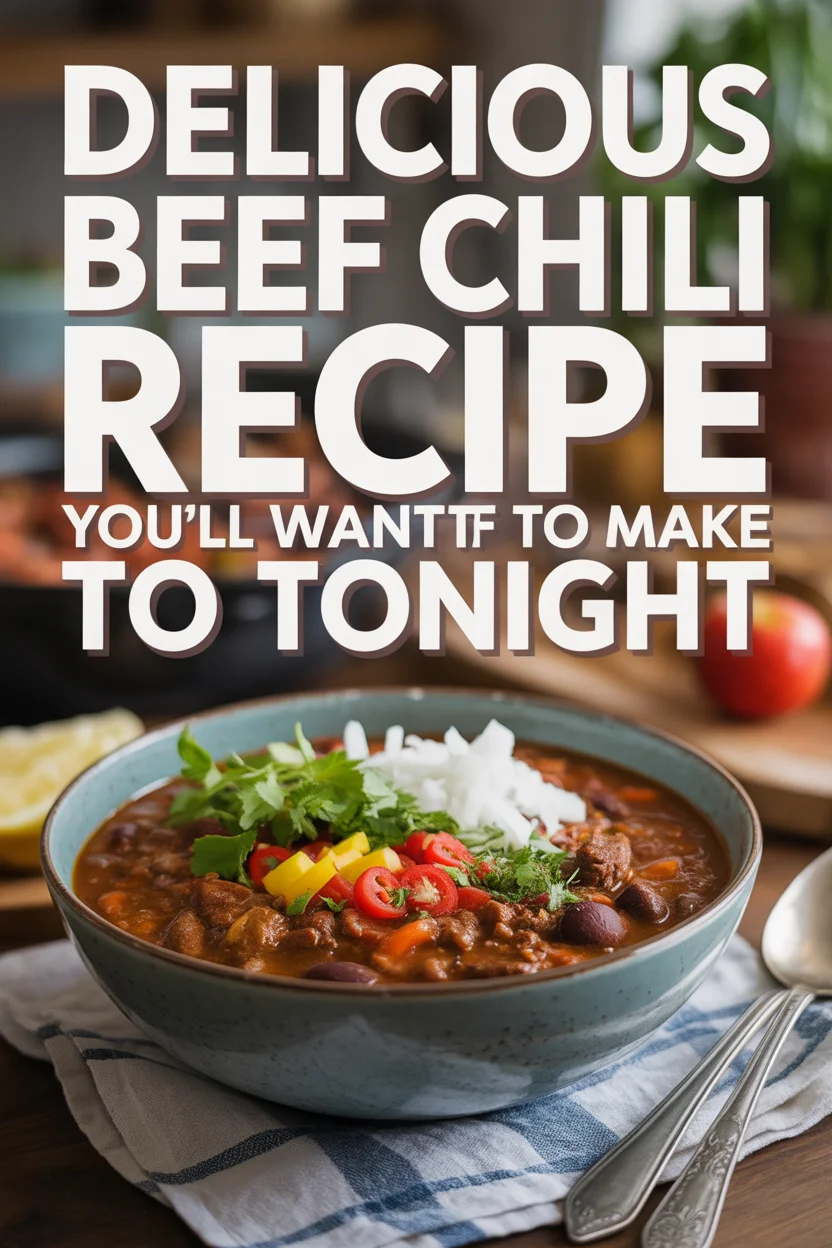 beef chili recipe