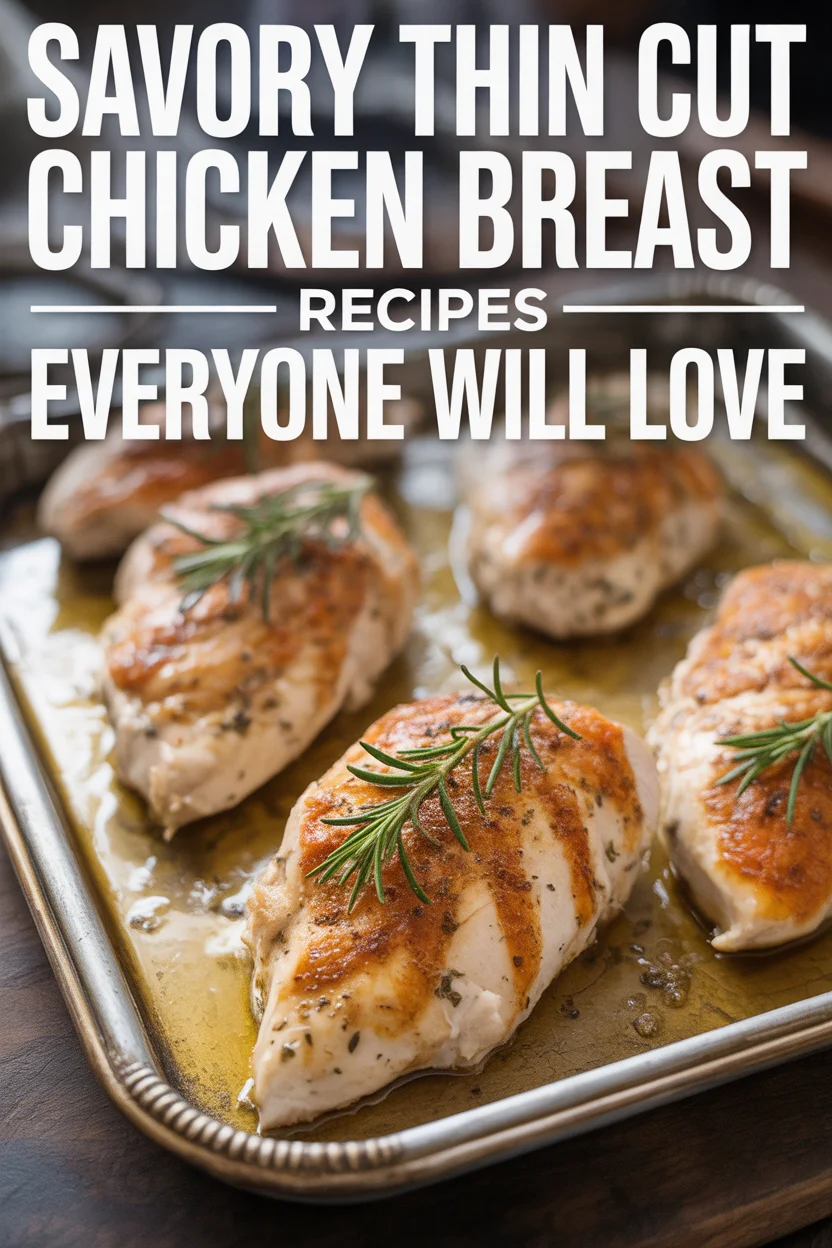 thin cut chicken breast recipes