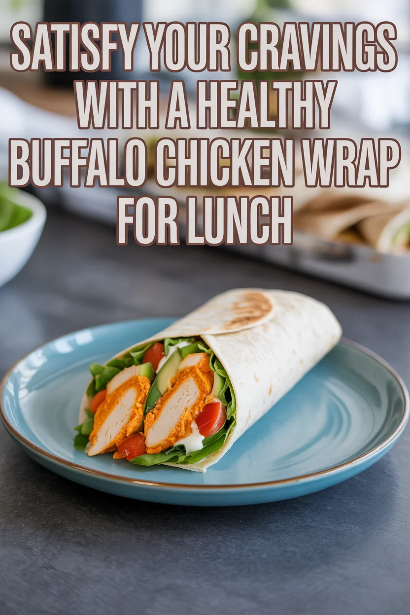 Satisfy Your Cravings with a Healthy Buffalo Chicken Wrap for Lunch