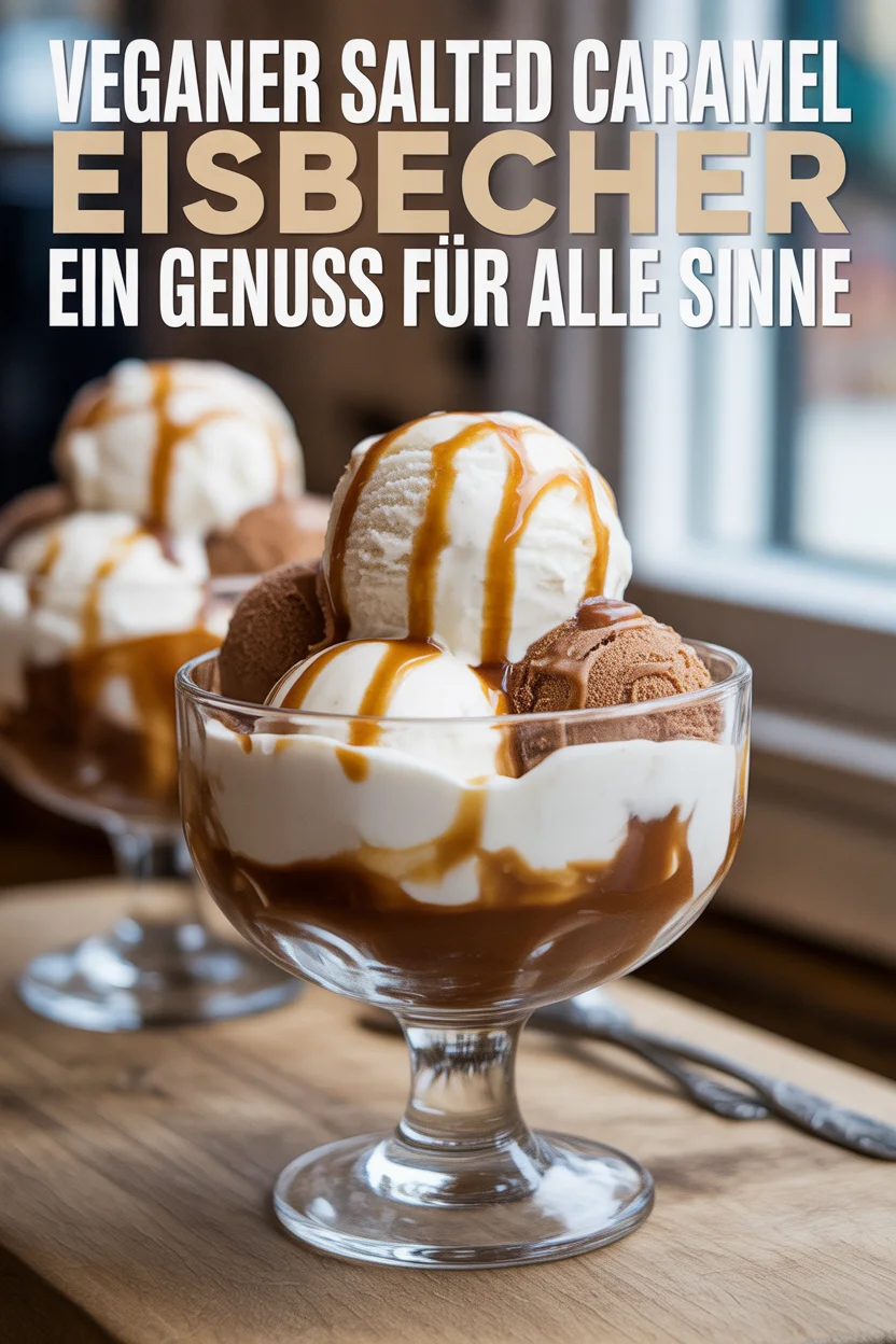 Veganer Salted Caramel Eisbecher: Ein Genuss für alle Sinne