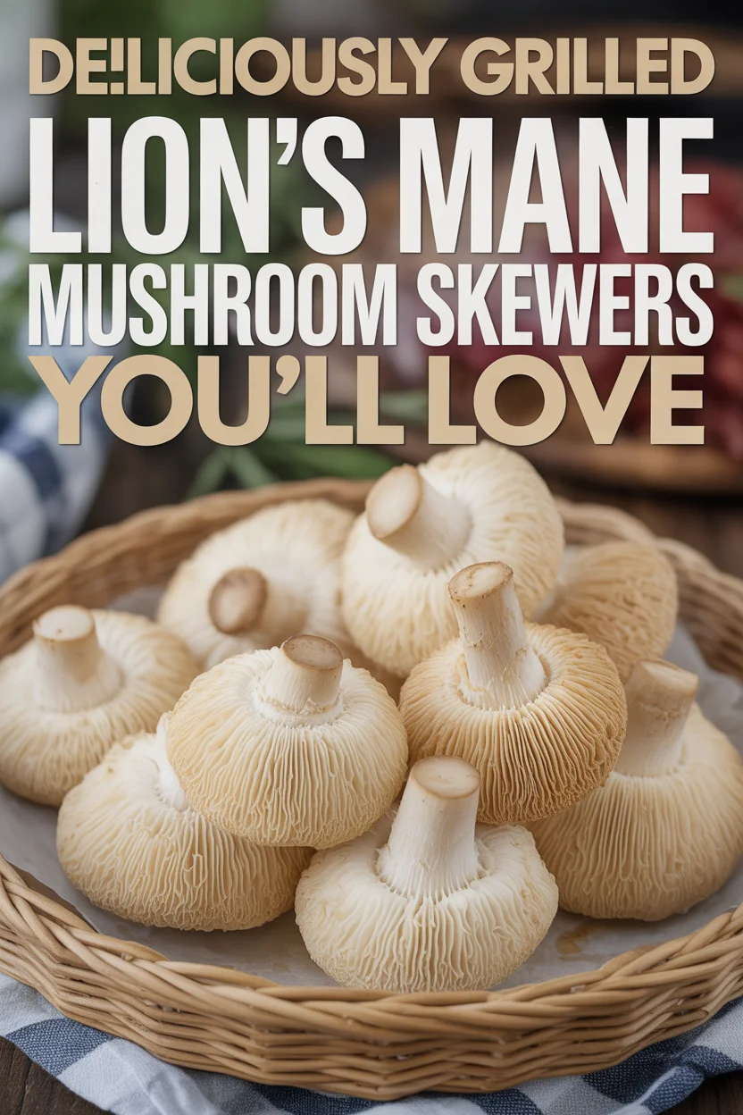 Lion’s Mane Mushroom Skewers
