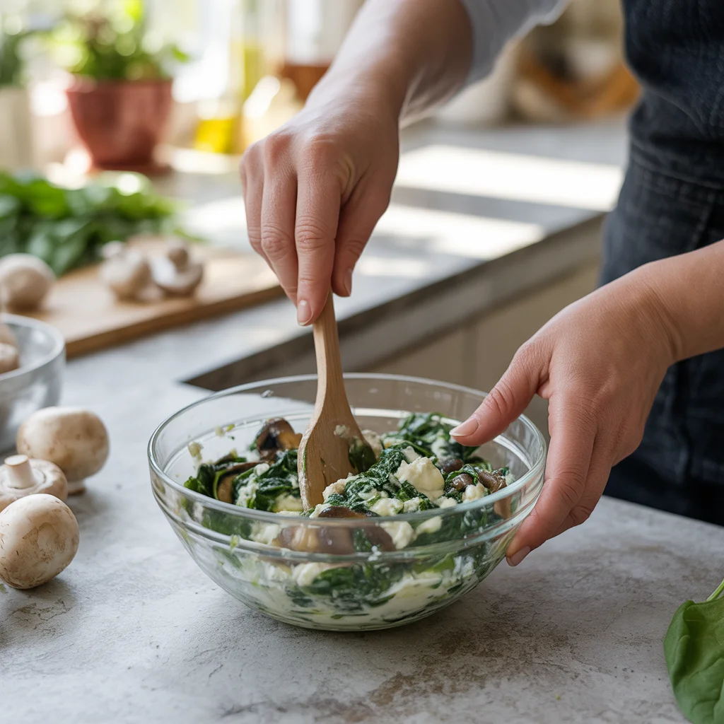 Delicious Spinach, Mushroom, and Ricotta Stuffed Zucchini Recipe