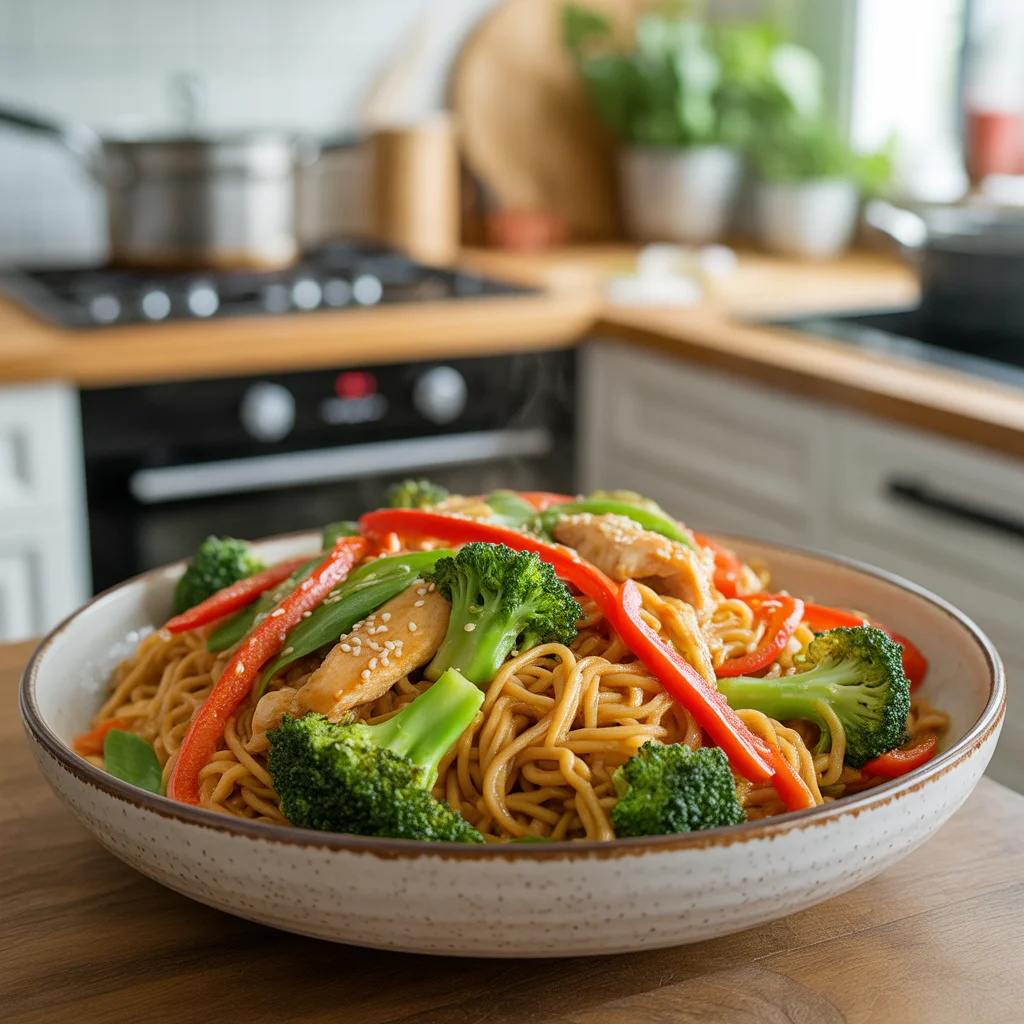 Savory Garlic Chicken Lo Mein You’ll Want to Make Tonight