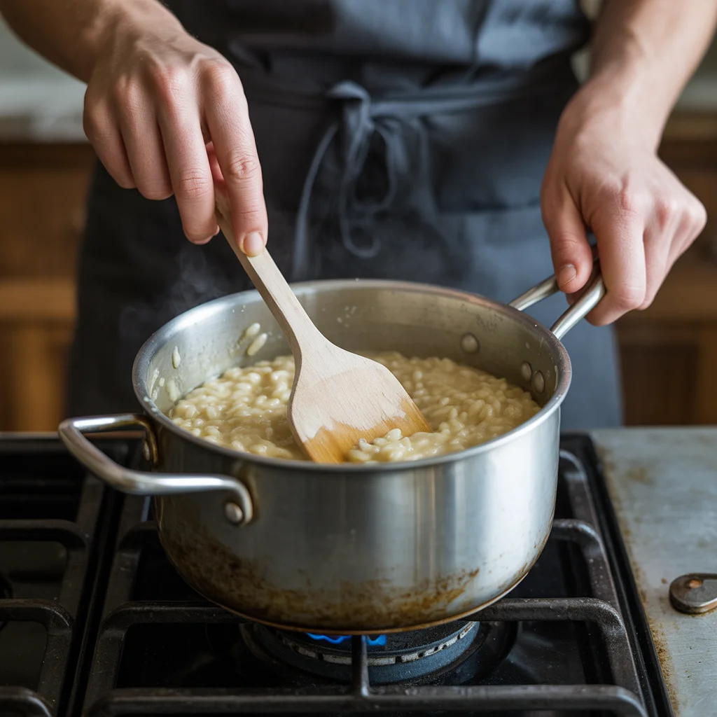 Butter-Poached Lobster Tails with Creamy Risotto