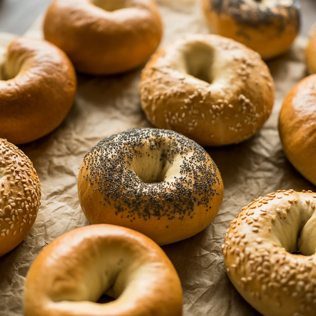 healthy cottage cheese bagels with almond flour