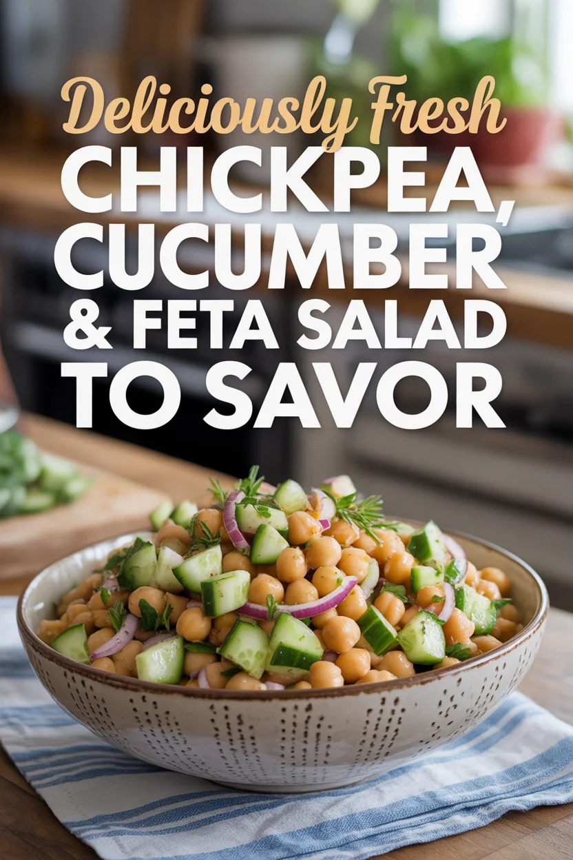Chickpea, Cucumber & Feta Salad