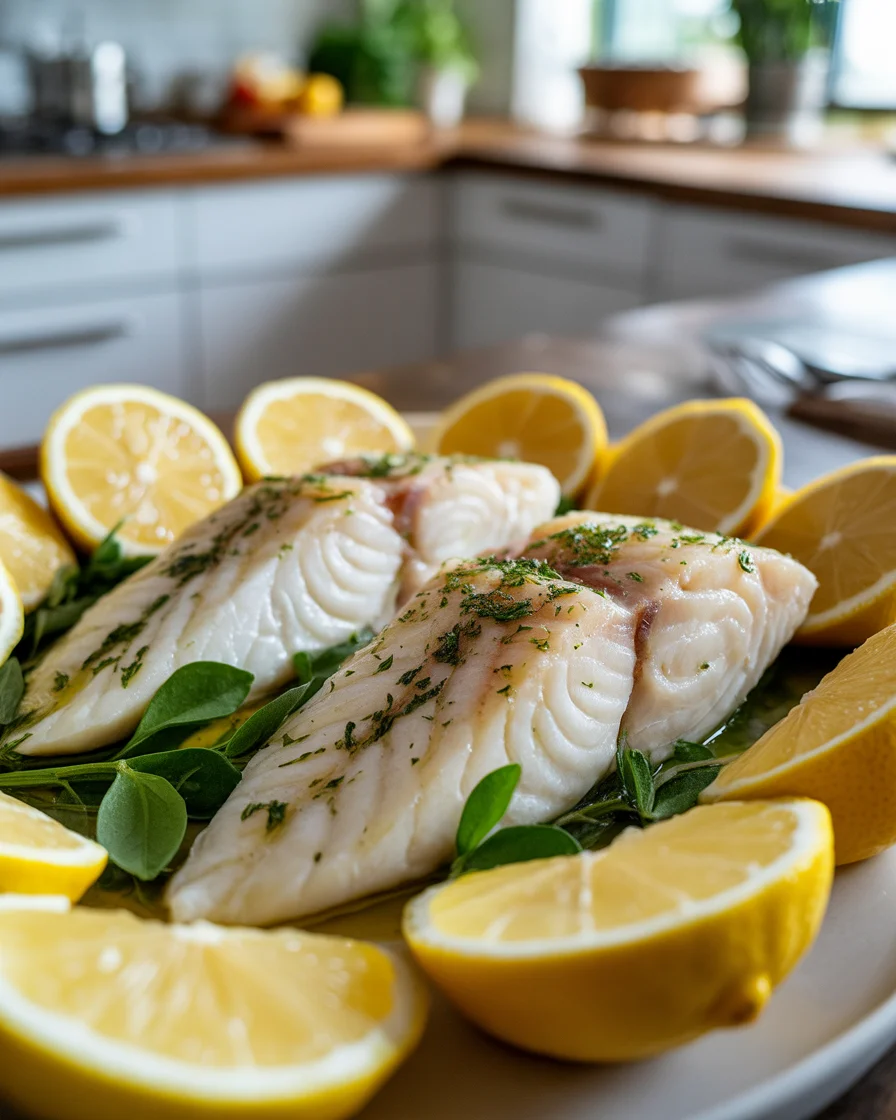Lemon-Garlic Baked Cod