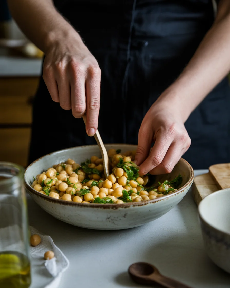 Deliciously Fresh Chickpea, Cucumber & Feta Salad to Savor