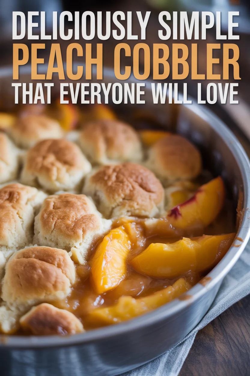 Deliciously Simple Peach Cobbler That Everyone Will Love