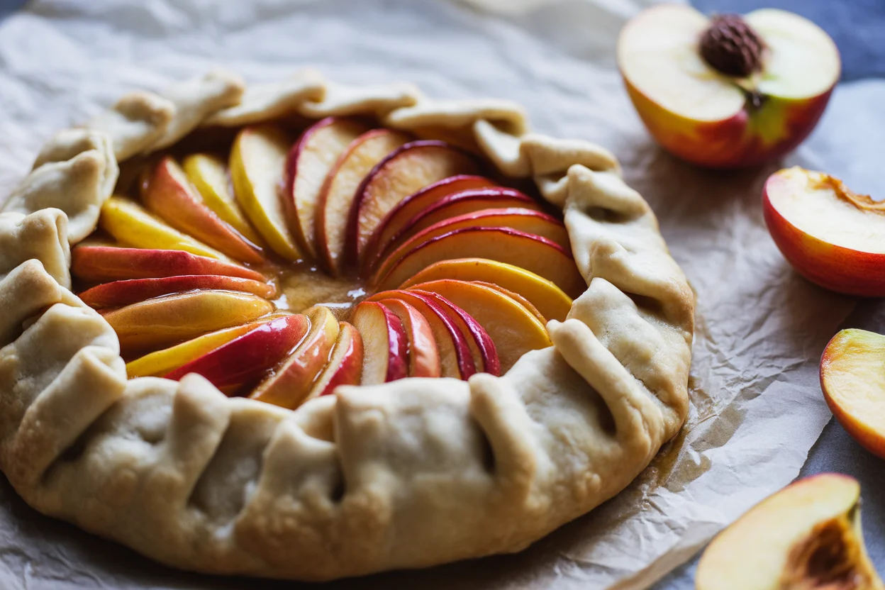 peach galette