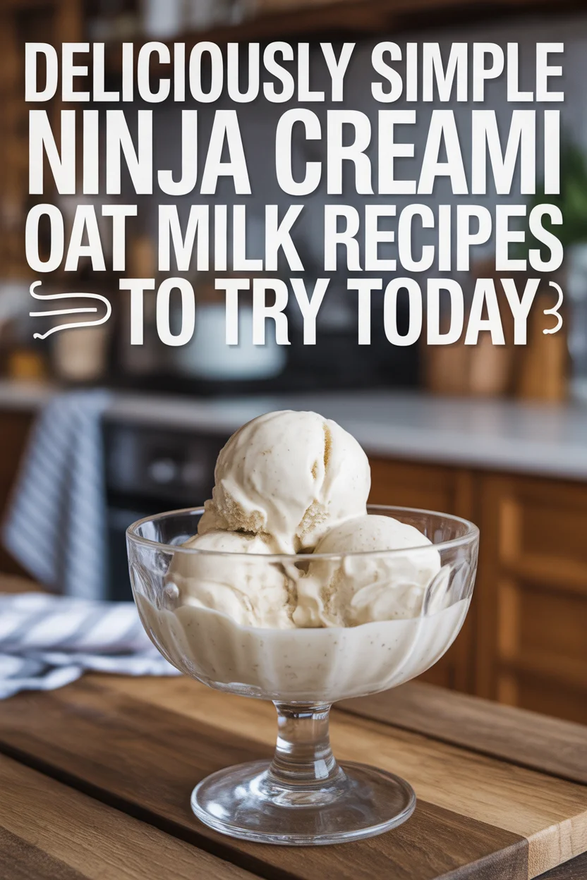 Deliciously Simple Ninja Creami Oat Milk Recipes to Try Today