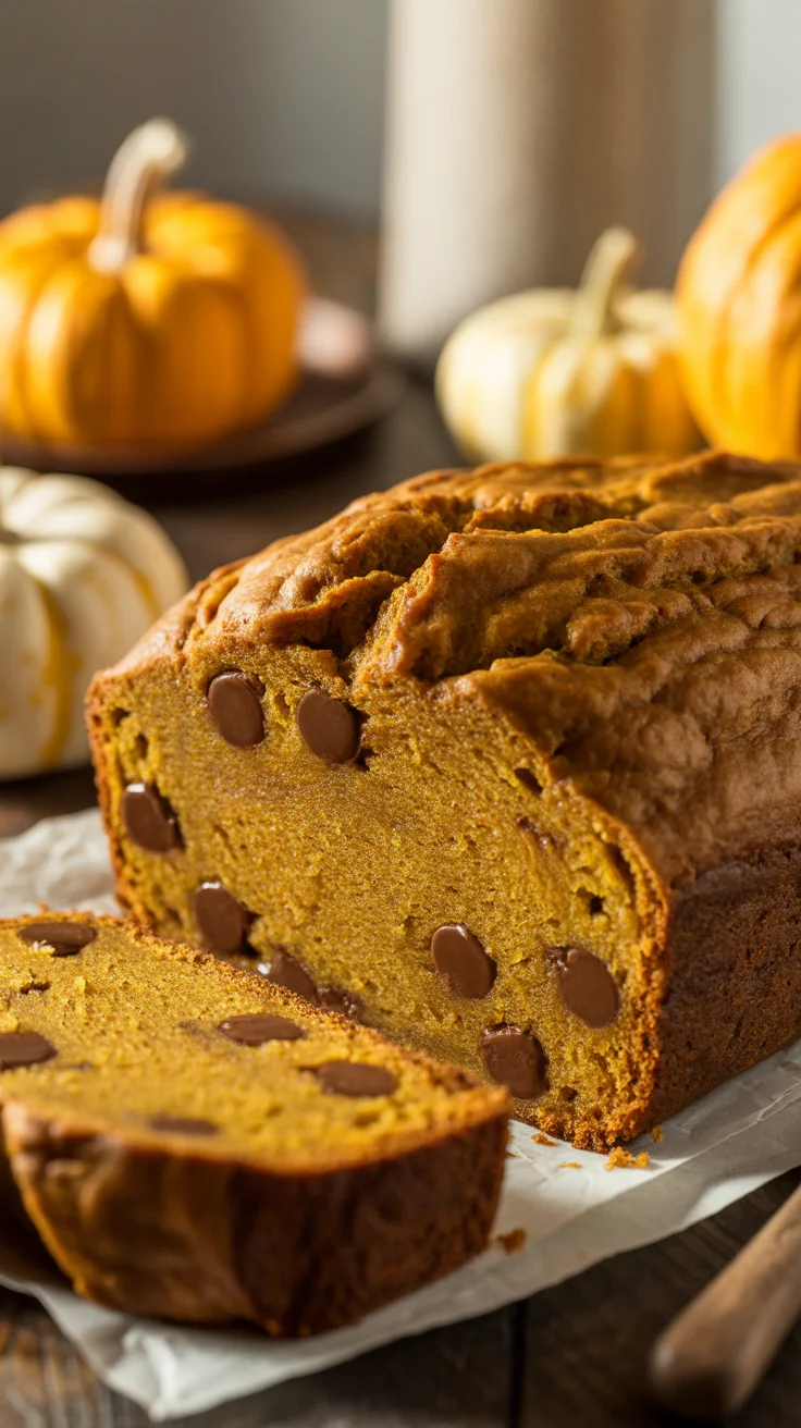 Irresistibly Moist Chocolate Chip Pumpkin Bread Recipe