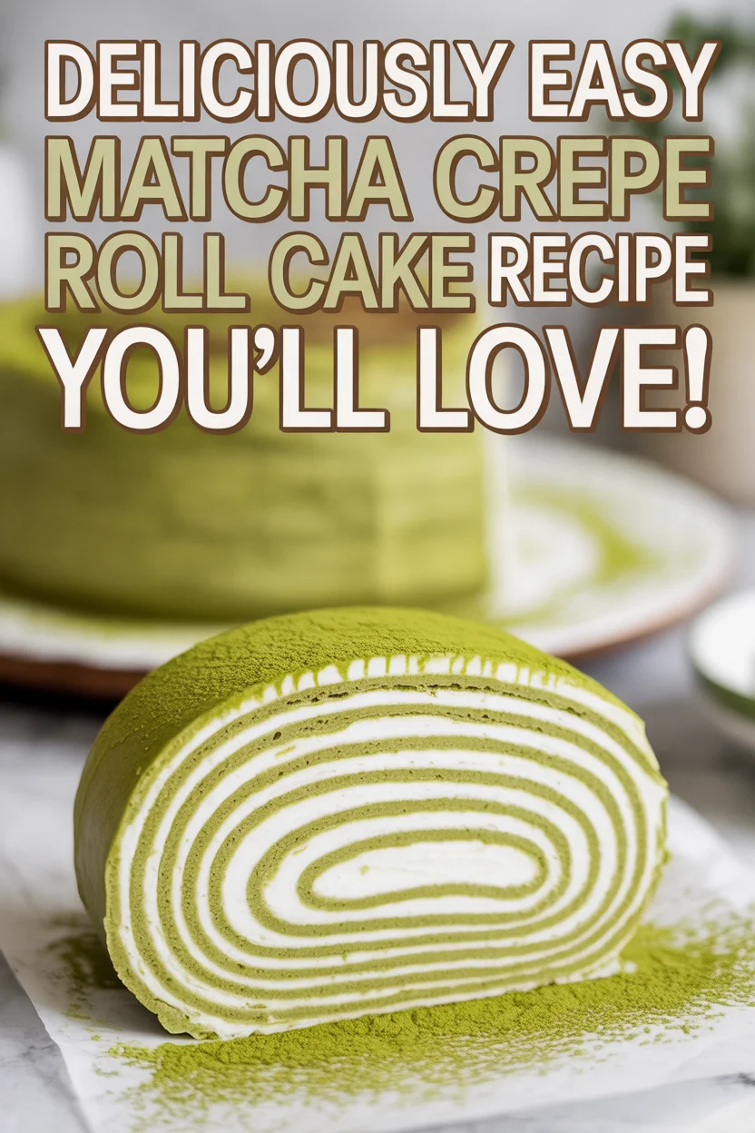 The Best Matcha Crepe Roll Cake Recipe