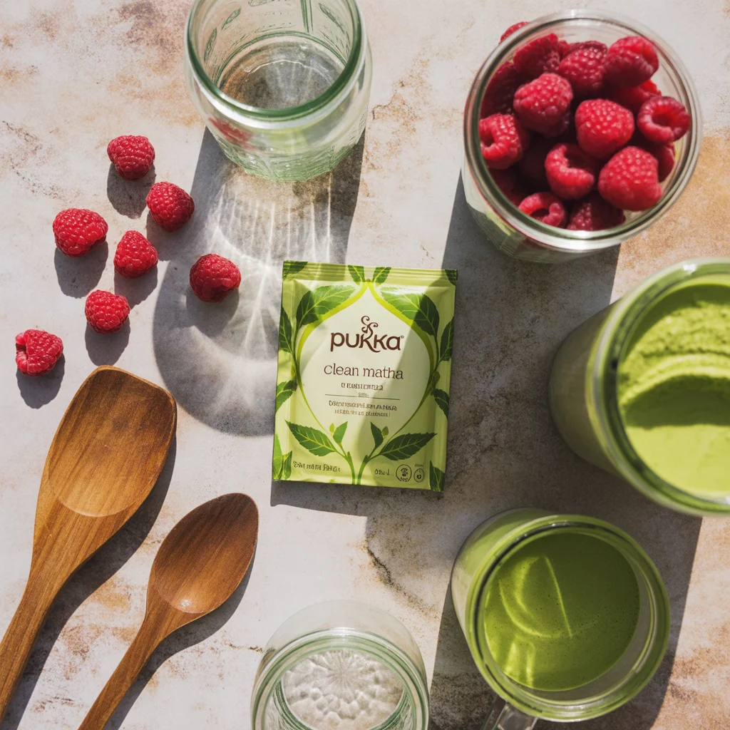 Raspberry Green Tea Smoothie