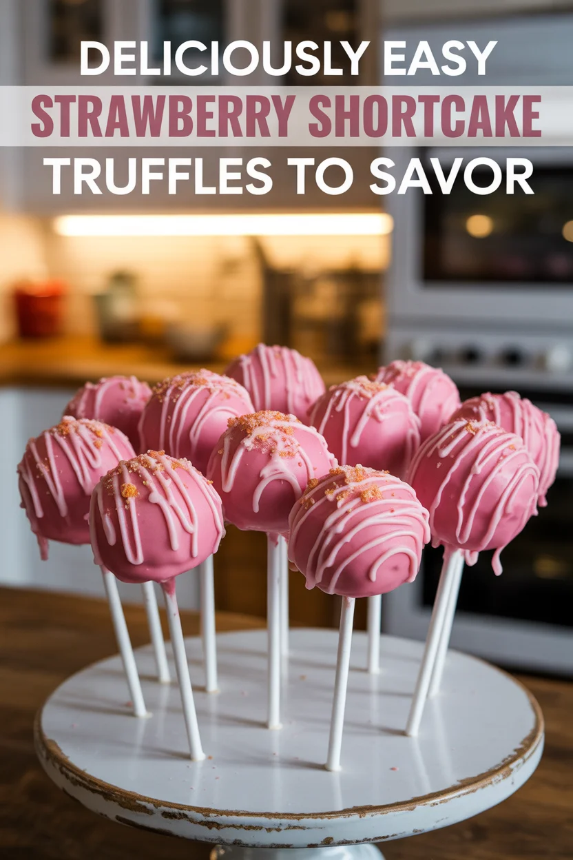 Strawberry Shortcake Truffles