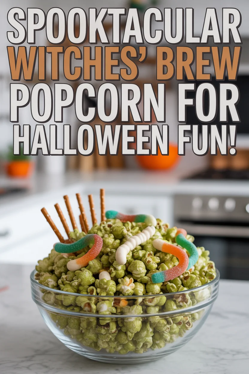 Spooktacular Witches&rsquo; Brew Popcorn for Halloween Fun!