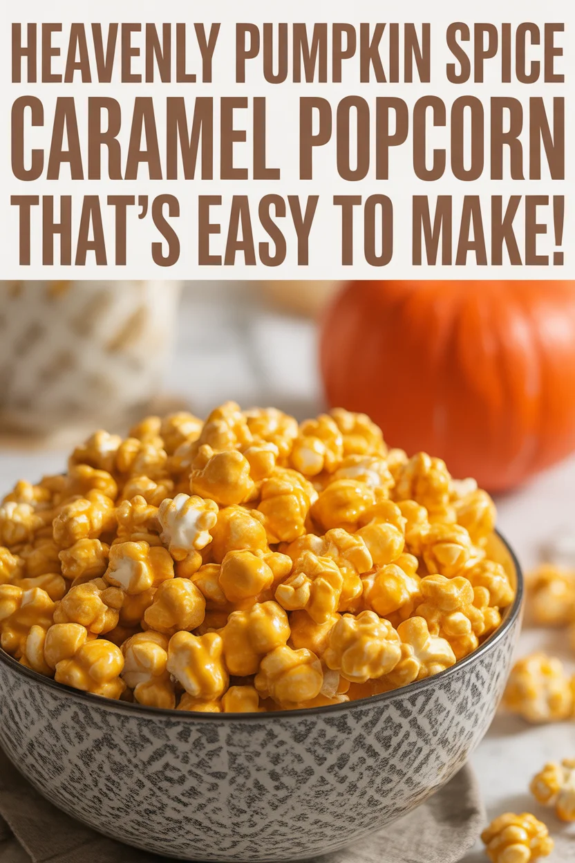 Pumpkin Spice Caramel Popcorn
