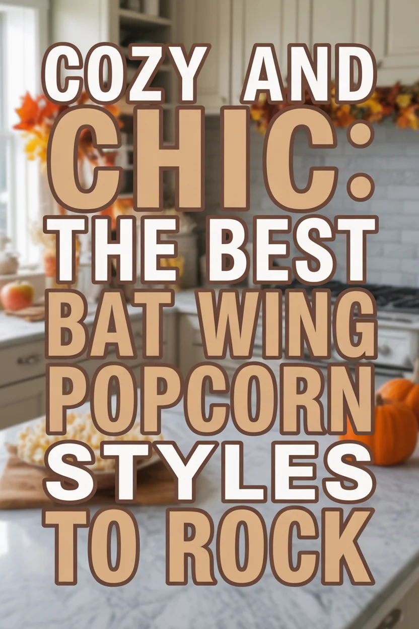 Cozy and Chic: The Best Bat Wing Popcorn Styles to Rock