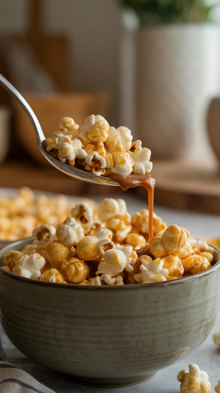 Pumpkin Spice Caramel Popcorn