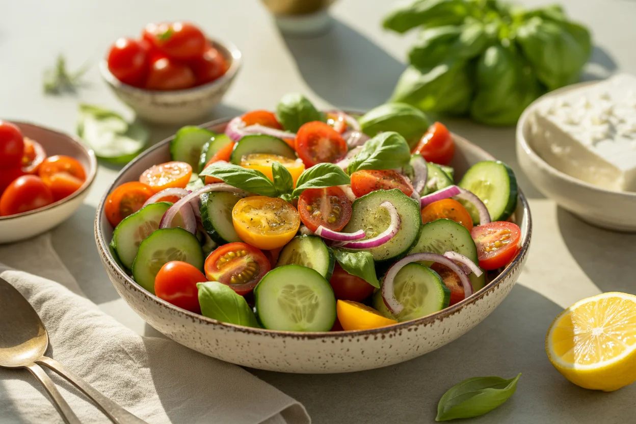 Refreshing Cucumber Tomato Salad for a Summer Breeze