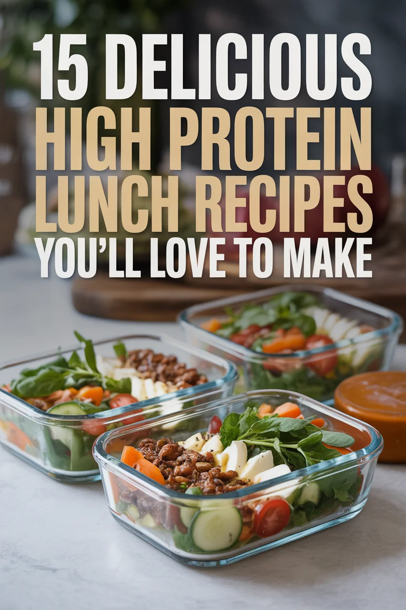 15 Delicious High Protein Lunch Recipes You’ll Love to Make