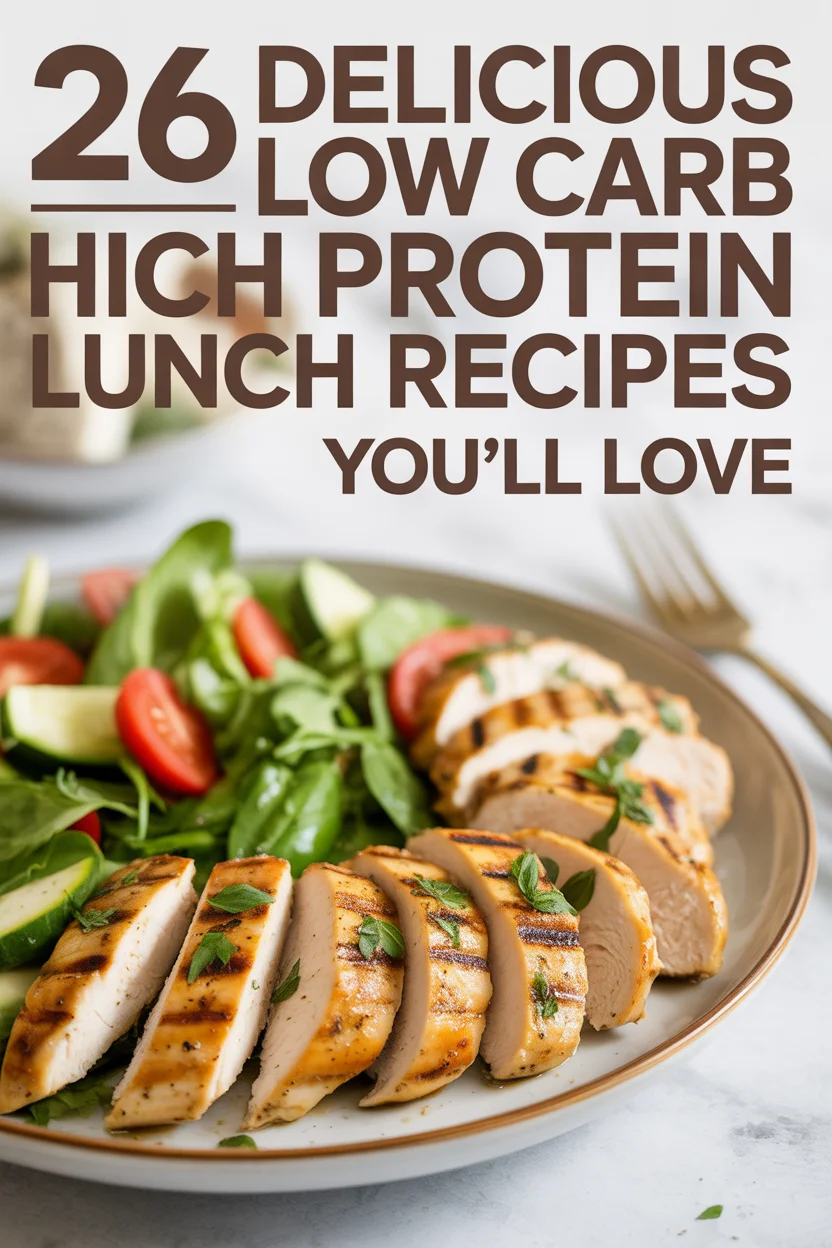 low carb high protein lunch recipes