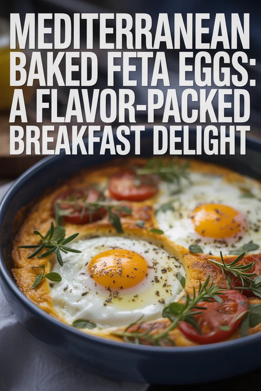 Mediterranean Baked Feta Eggs