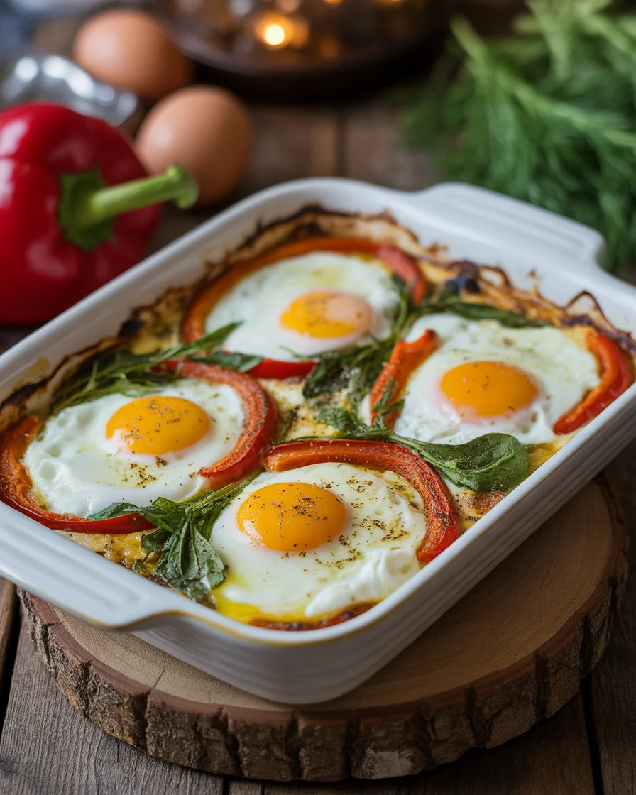Mediterranean Baked Feta Eggs