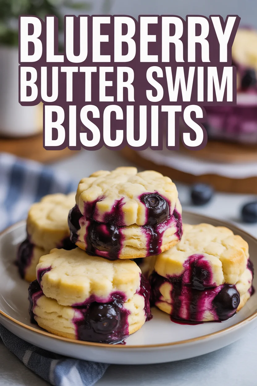 Blueberry Butter Swim Biscuits