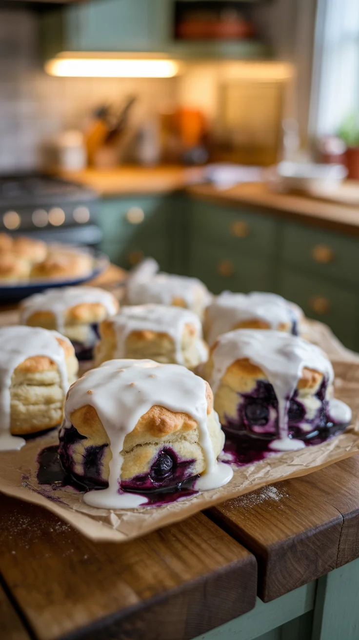 Blueberry Butter Swim Biscuits