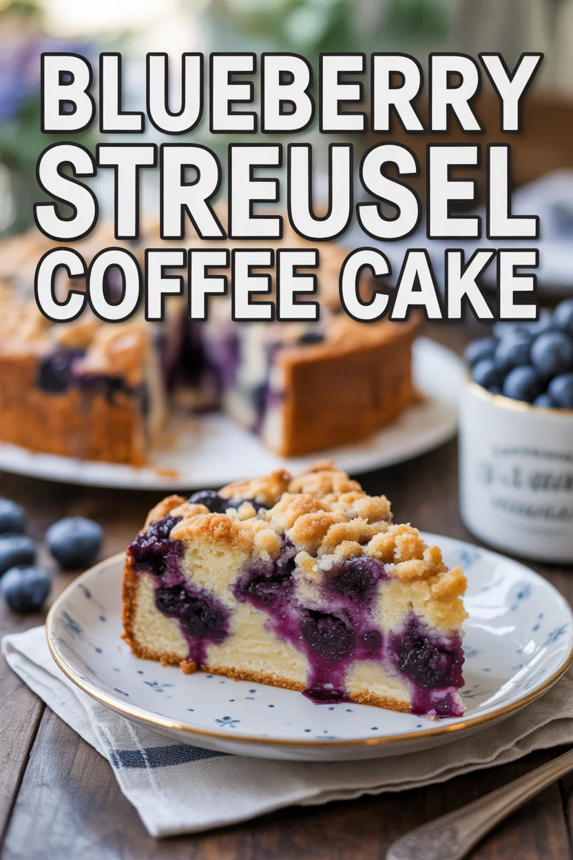 Blueberry Streusel Coffee Cake
