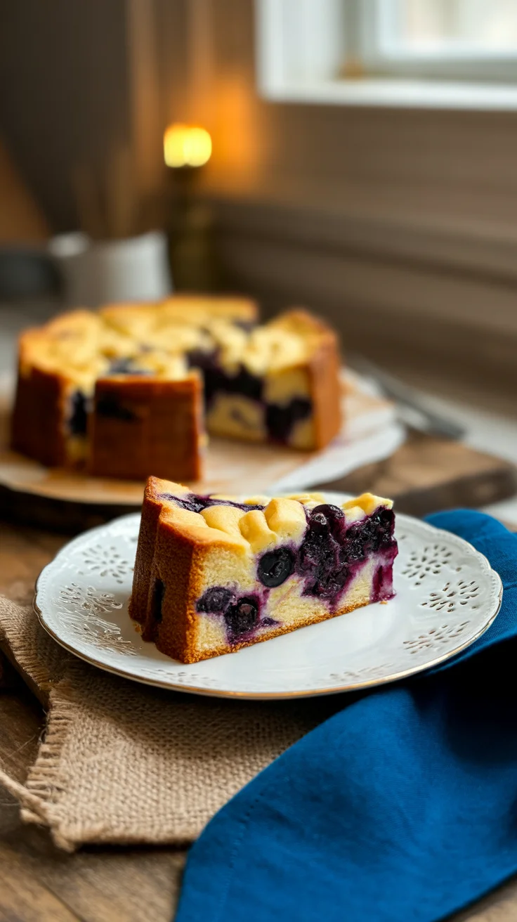 Blueberry Streusel Coffee Cake