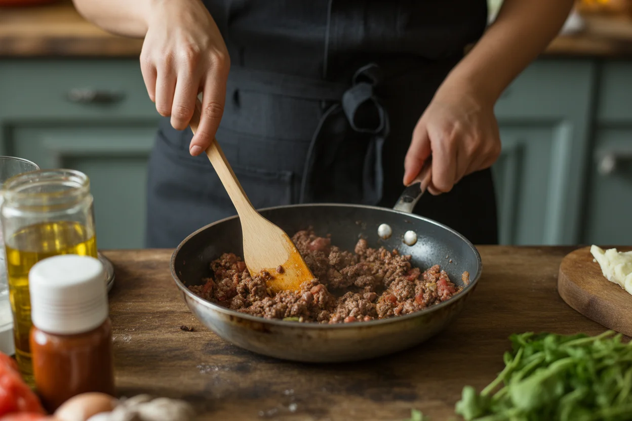 Mongolian Ground Beef Noodles