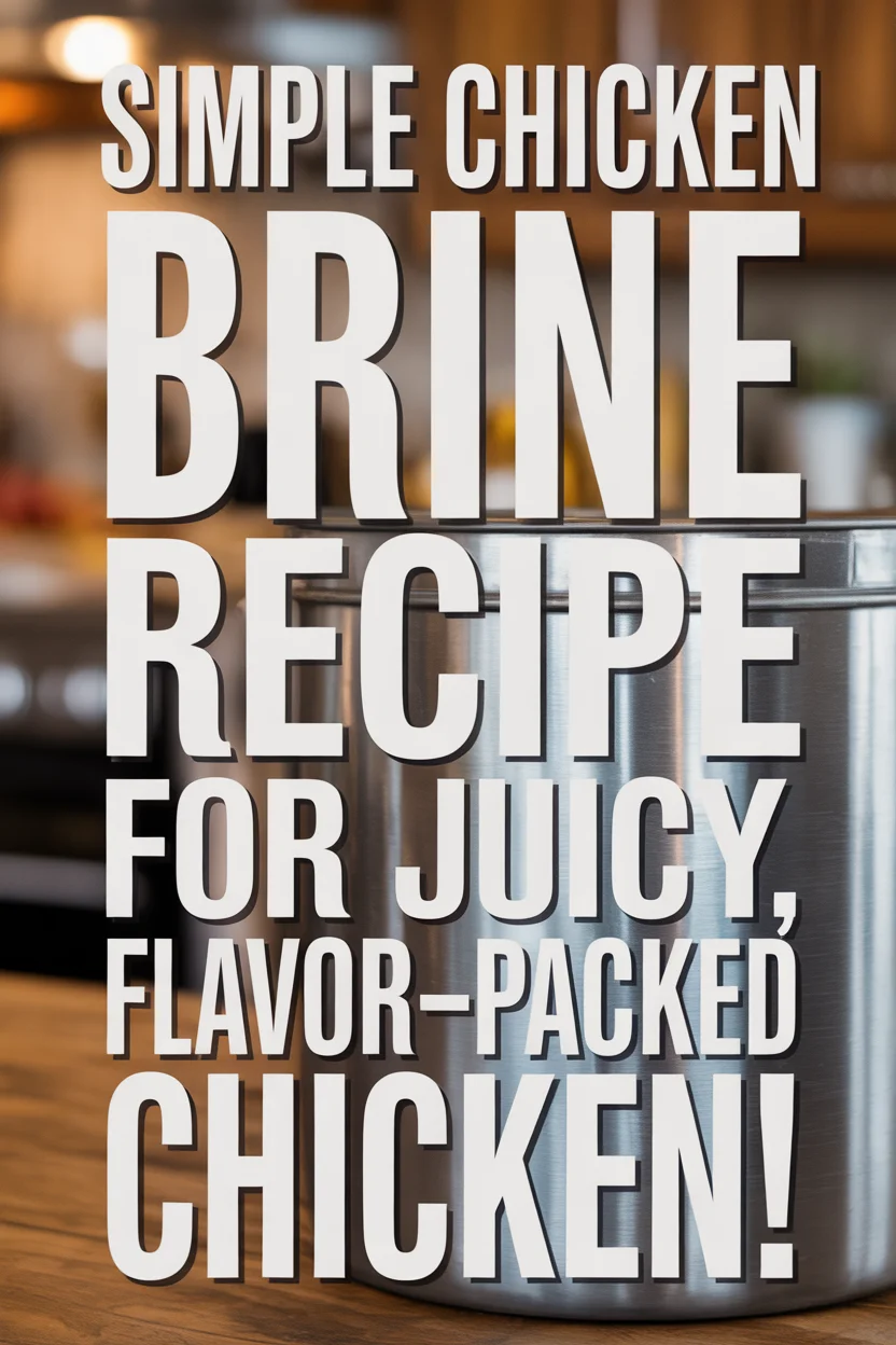 Simple Chicken Brine Recipe for Juicy, Flavor-Packed Chicken!