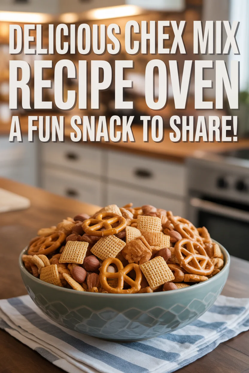 Delicious Chex Mix Recipe Oven – A Fun Snack to Share!