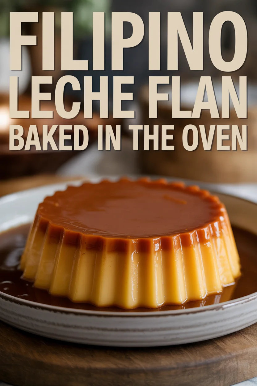 Filipino Leche Flan Baked in the Oven