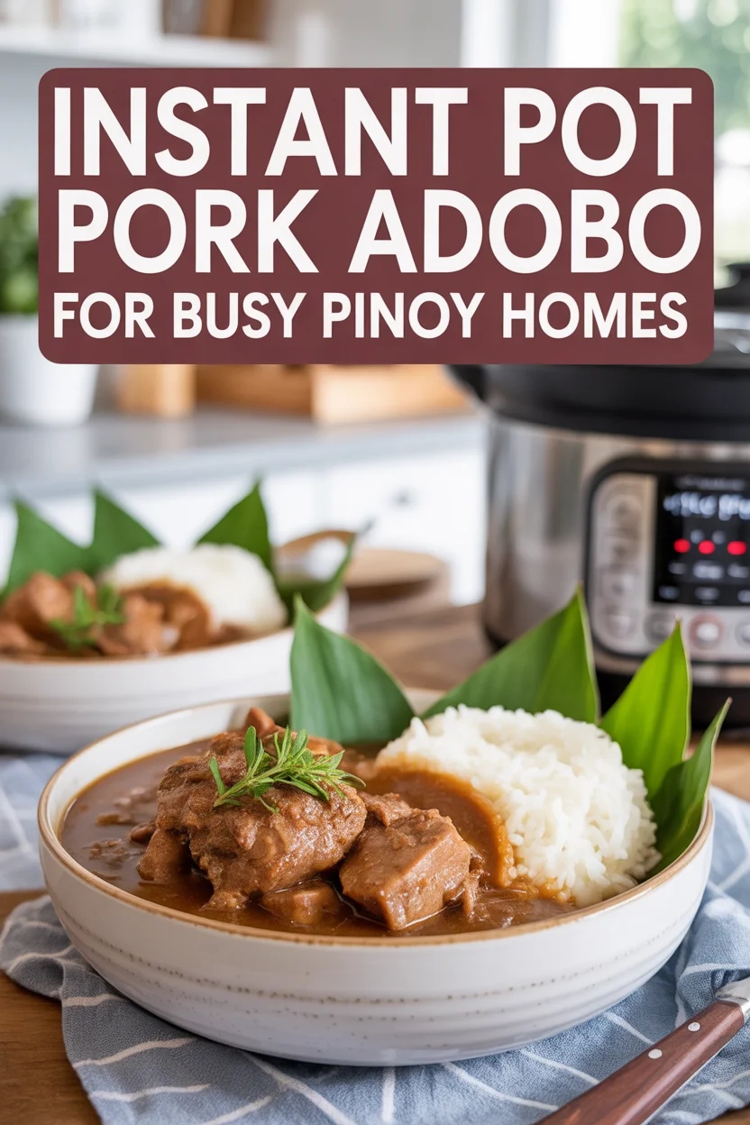 Instant Pot Pork Adobo for Busy Pinoy Homes