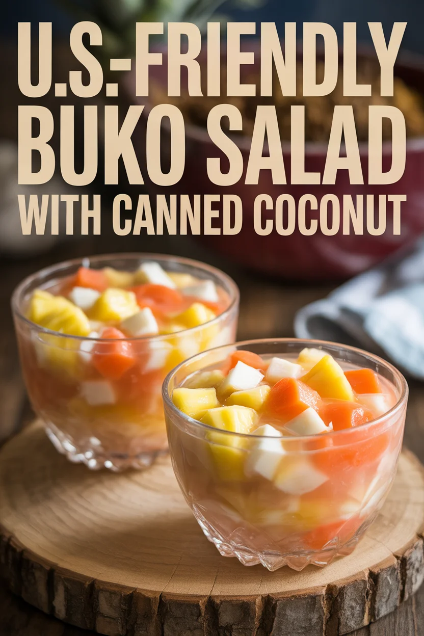 U.S.-Friendly Buko Salad with Canned Coconut