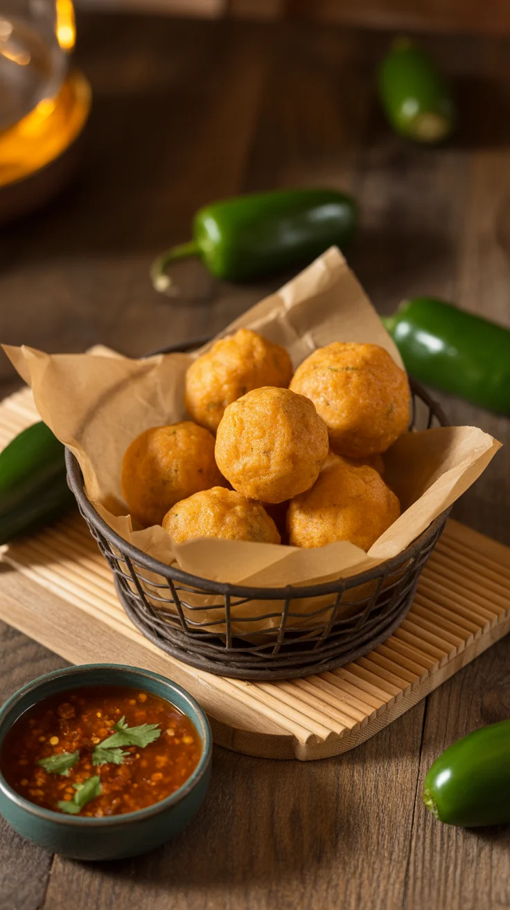 Crispy Cheese Jalapeno Balls