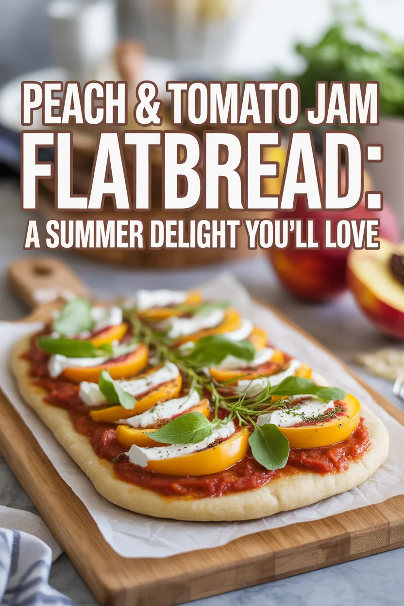 Peach & Tomato Jam Flatbread